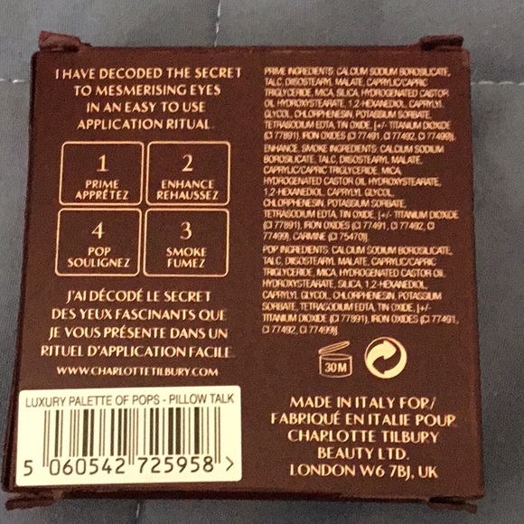 Charlotte Tilbury “Pillow Talk “Luxury Pallet Of Pops Color Coded - Picture 5 of 5